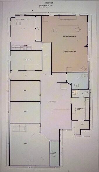 5105 Bowden Rd, Jacksonville, FL à louer - Plan d’étage – Image 2 sur 9
