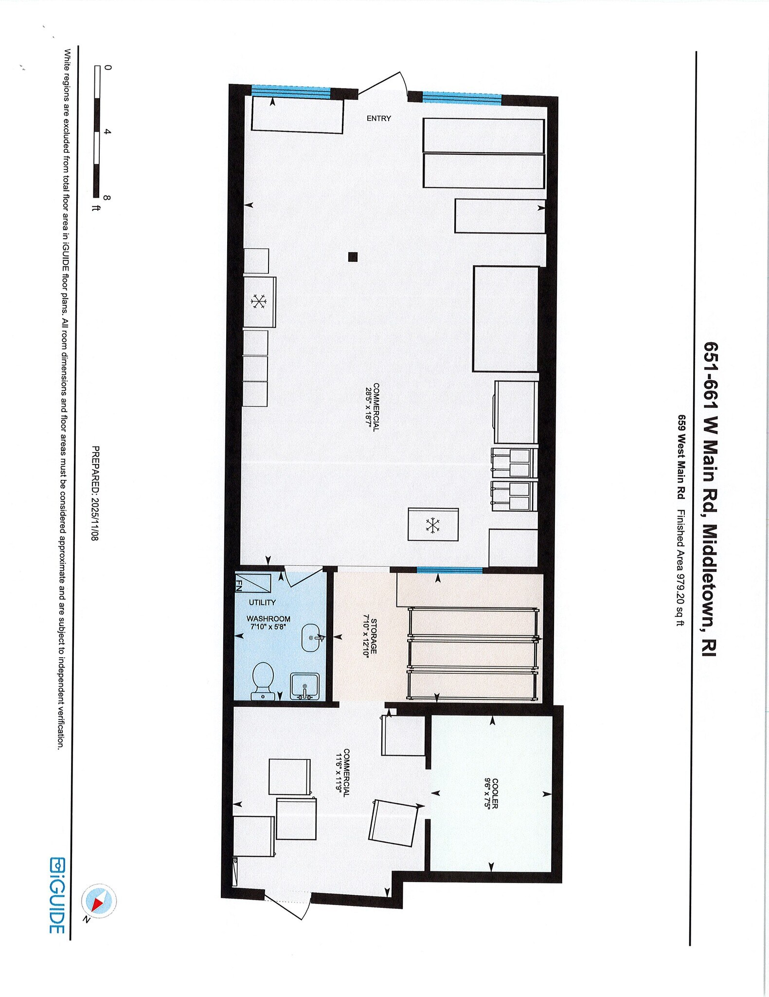657-661 W Main Rd, Middletown, RI à louer Plan d’étage– Image 1 sur 2