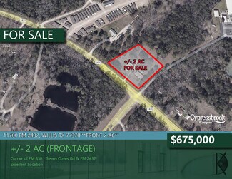 Plus de détails pour 11700 FM 2432 Rd, Willis, TX - Terrain à vendre