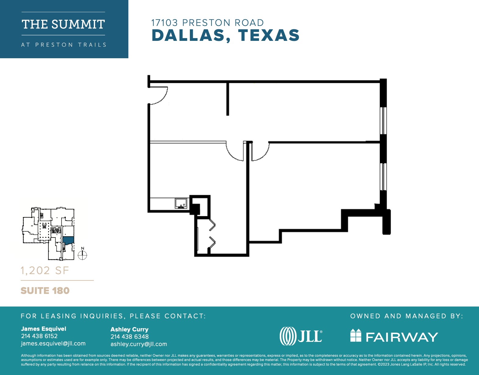 17101 Preston Rd, Dallas, TX à louer Plan d’étage– Image 1 sur 1