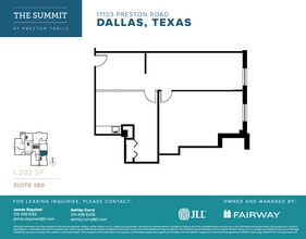 17101 Preston Rd, Dallas, TX à louer Plan d’étage– Image 1 sur 1