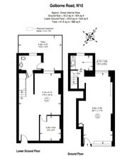 101 Golborne Rd, Londres à louer Plan d’étage– Image 1 sur 2