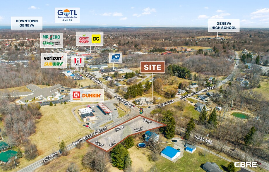 1200 S Broadway Rd, Geneva, OH à vendre - Aérien – Image 3 sur 3