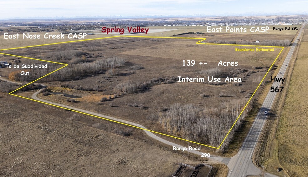 271245 Township Road 290, Airdrie, AB à vendre - Aérien – Image 3 sur 5