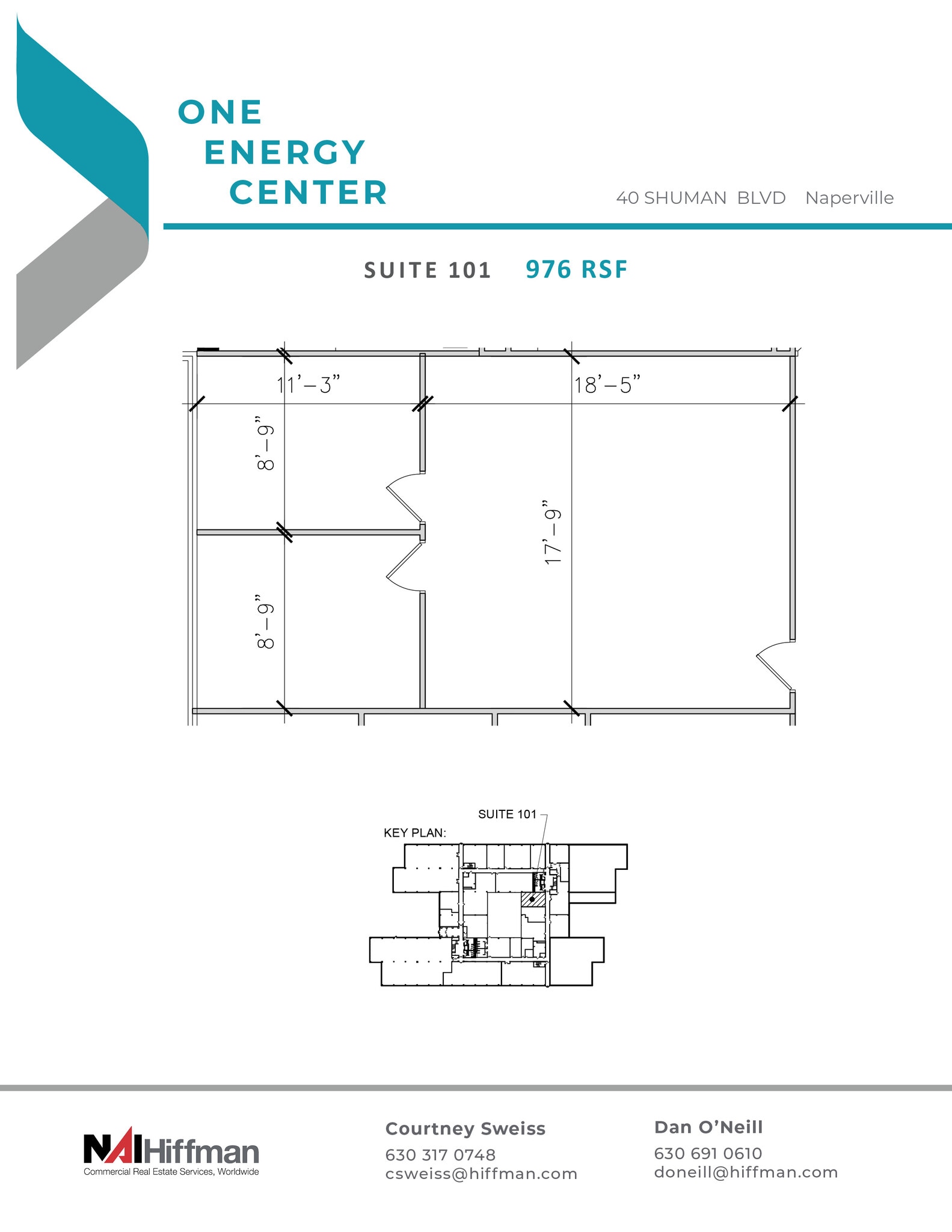 40 Shuman Blvd, Naperville, IL à louer Plan d’étage– Image 1 sur 1