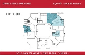 1475 S Bascom Ave, Campbell, CA à louer Plan d’étage– Image 1 sur 1