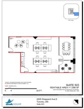 2001 Sheppard Ave E, Toronto, ON à louer Plan d’étage– Image 2 sur 6