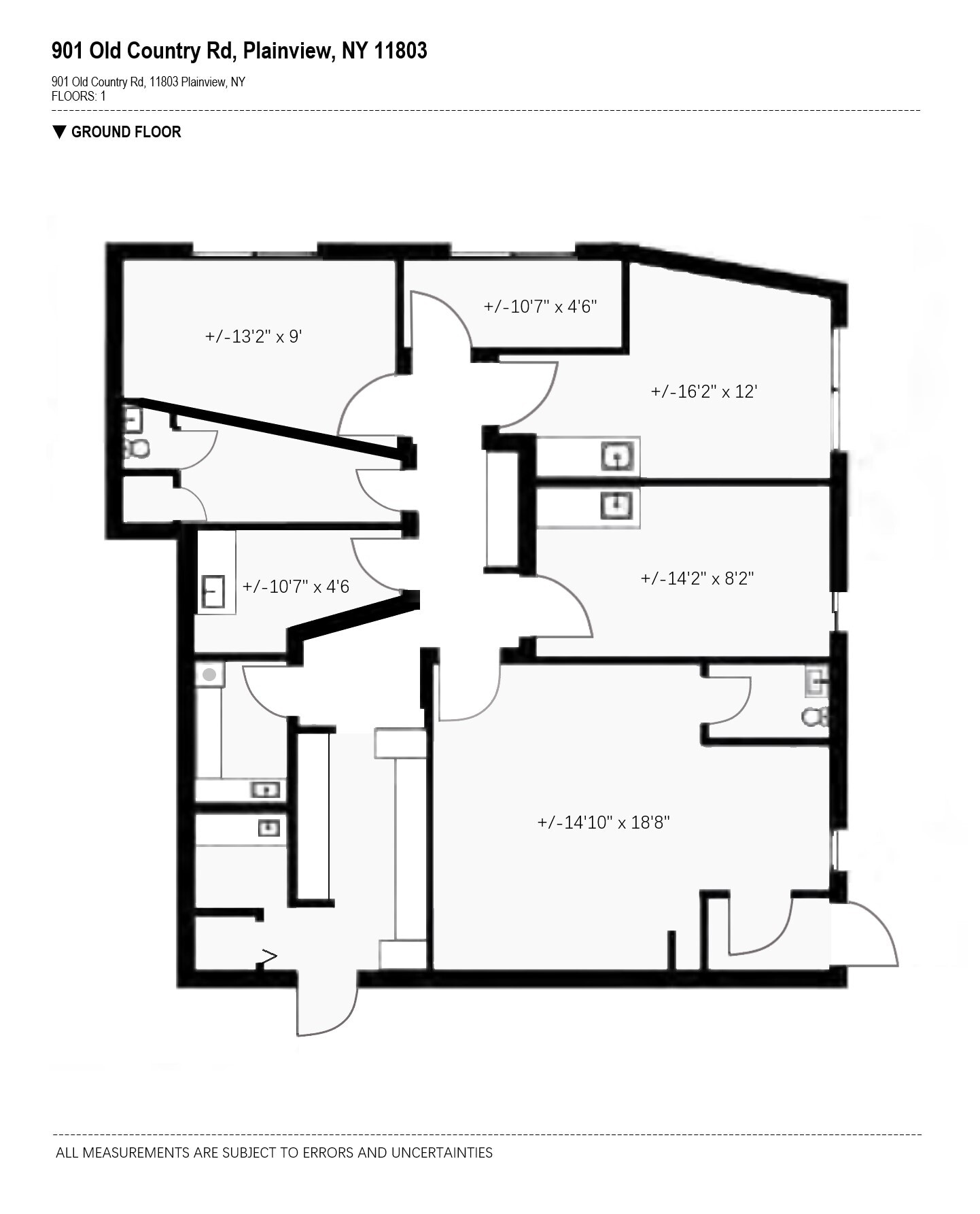 901 Old Country Rd, Plainview, NY à louer Plan d’étage– Image 1 sur 9