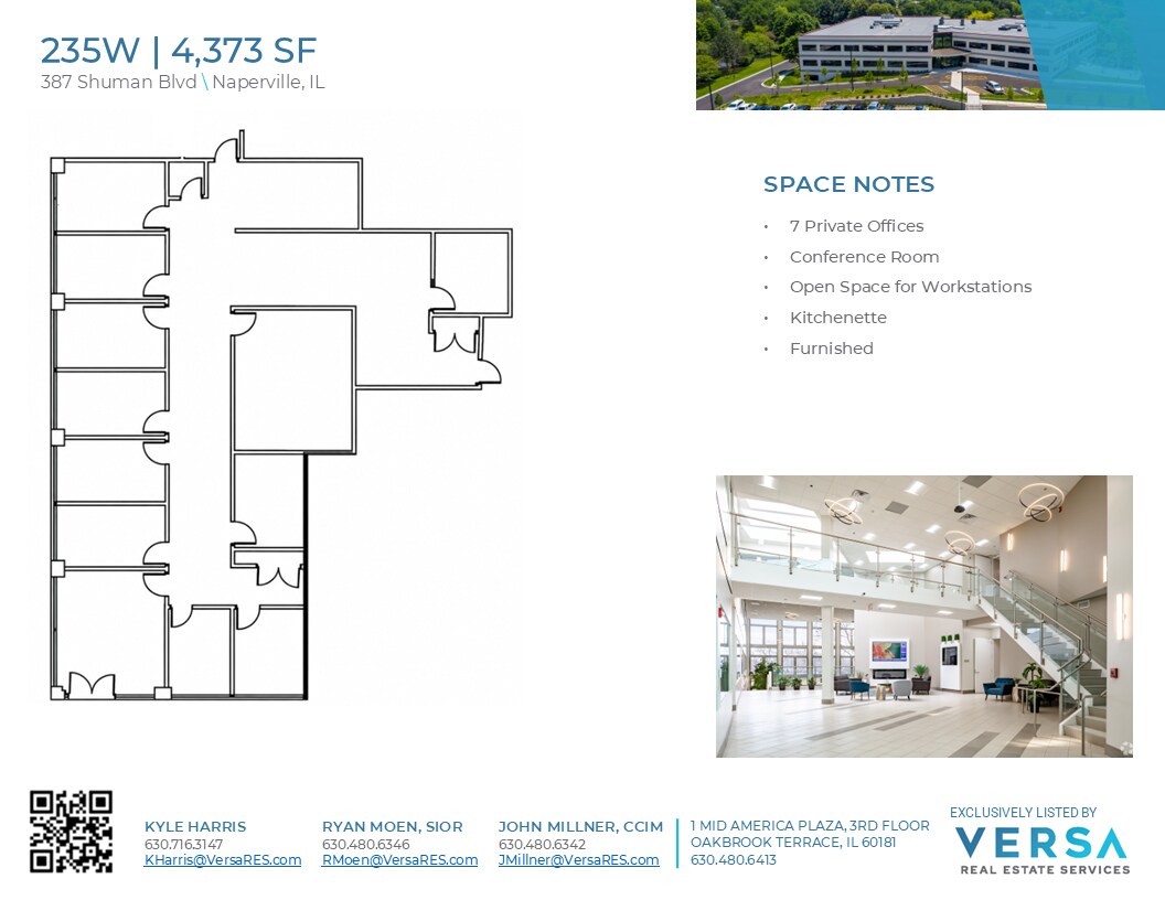 387 Shuman Blvd, Naperville, IL à louer Plan d’étage– Image 1 sur 1