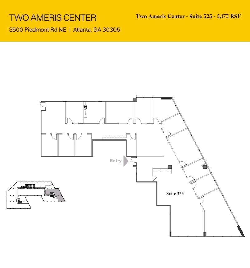 3500 Piedmont Rd NE, Atlanta, GA à louer Plan d’étage– Image 1 sur 1