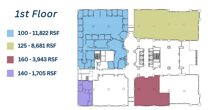 1 W Fourth St, Winston-Salem, NC à louer Plan d’étage– Image 1 sur 1