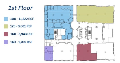 1 W Fourth St, Winston-Salem, NC à louer Plan d’étage– Image 1 sur 1