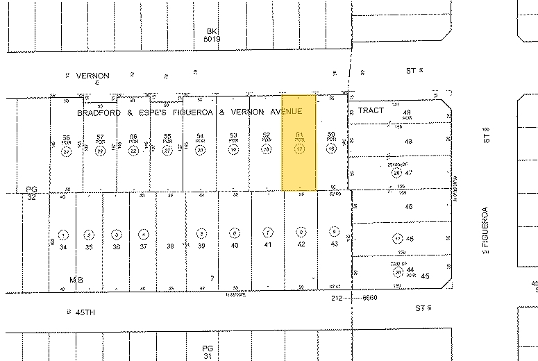 522 W VERNON Ave, Los Angeles, CA à vendre - Plan cadastral – Image 2 sur 63