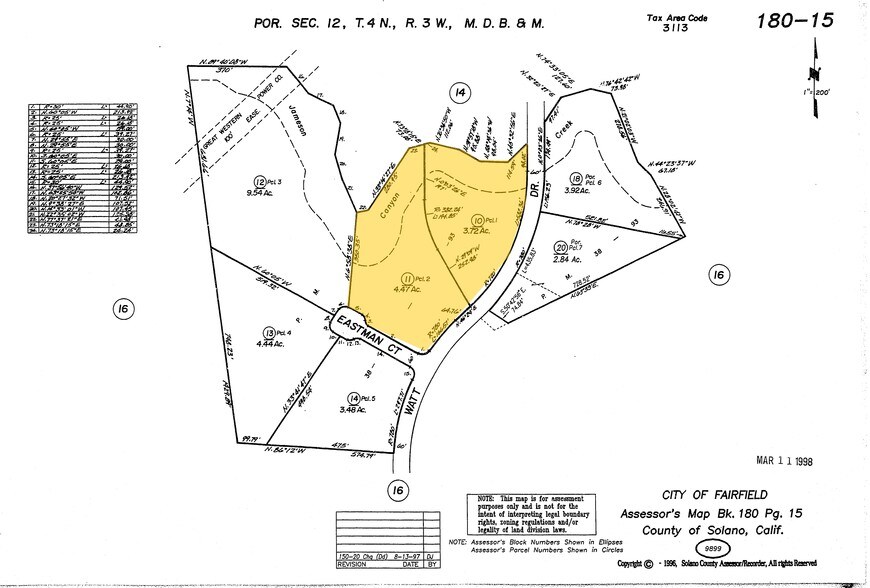 535 Watt Dr, Fairfield, CA à louer - Plan cadastral – Image 2 sur 13
