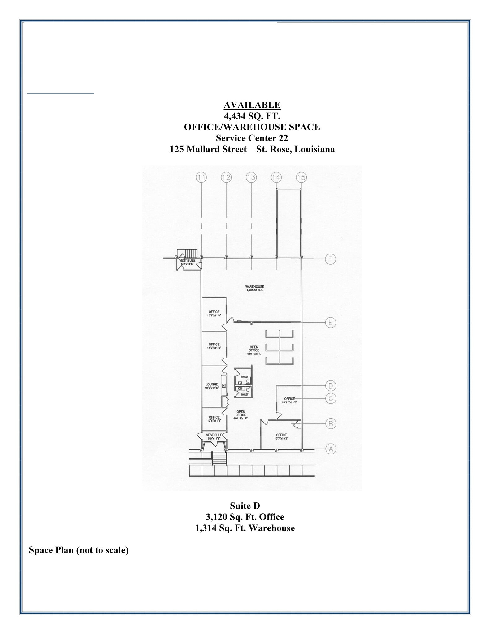 125 Mallard St, Saint Rose, LA à louer Plan de site– Image 1 sur 1