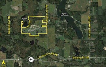 7201-7511 Lessiter Rd NE, Belding, MI - Vue aérienne vue de carte