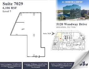 5120 Woodway Dr, Houston, TX à louer Plan d’étage– Image 1 sur 2