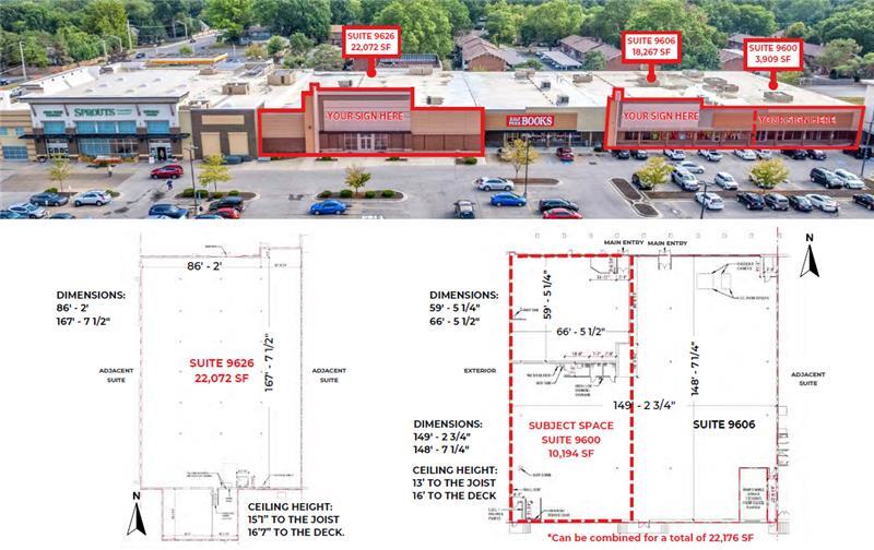9502-9628 Nall Ave, Overland Park, KS à louer Plan d’étage– Image 1 sur 1