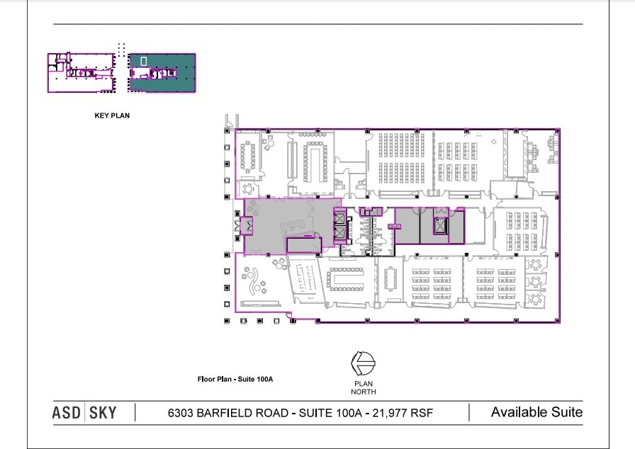 6301 Barfield Rd, Atlanta, GA à louer Plan d’étage– Image 1 sur 1