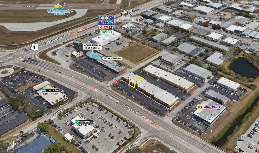 1850 Boy Scout Dr, Fort Myers, FL à vendre - Aérien – Image 2 sur 9