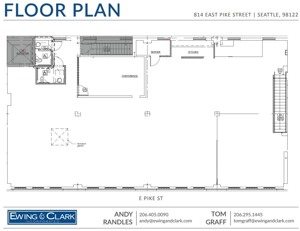 814 E Pike St, Seattle, WA à louer Plan d’étage– Image 1 sur 1
