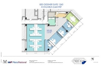 820 Gessner Rd, Houston, TX à louer Plan d’étage– Image 1 sur 1