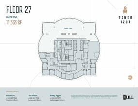 1201 3rd Ave, Seattle, WA à louer Plan d’étage– Image 2 sur 2