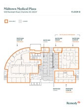 1918 Randolph Rd, Charlotte, NC à louer Plan d’étage– Image 2 sur 2