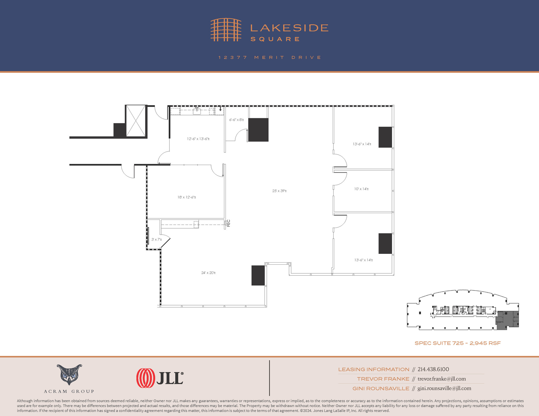 12377 Merit Dr, Dallas, TX à louer Plan d’étage– Image 1 sur 1