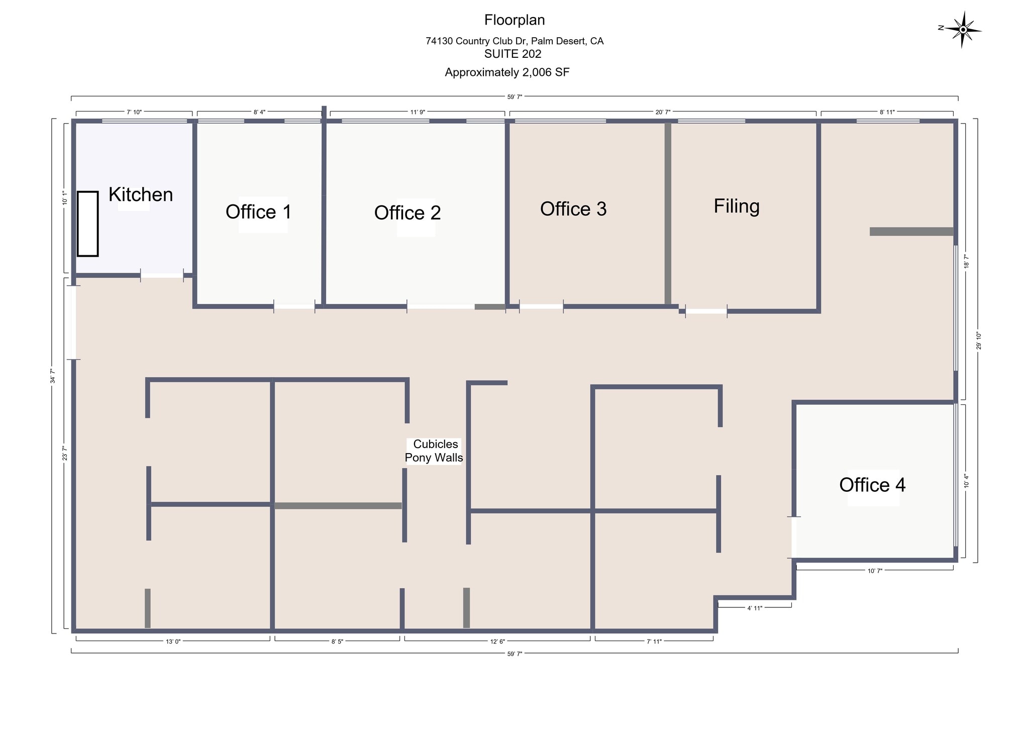 74130 Country Club Dr, Palm Desert, CA à louer Plan de site– Image 1 sur 1