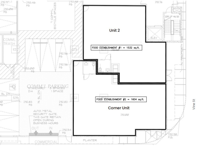 901 Vine St, West Hollywood, CA à louer Plan d’étage– Image 1 sur 1