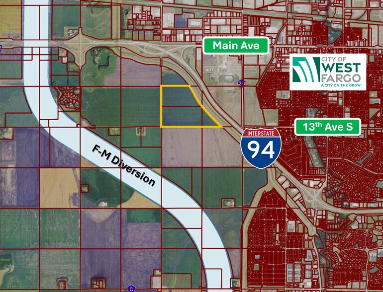 TBD West 94, Mapleton, ND à vendre - Plan cadastral – Image 2 sur 2