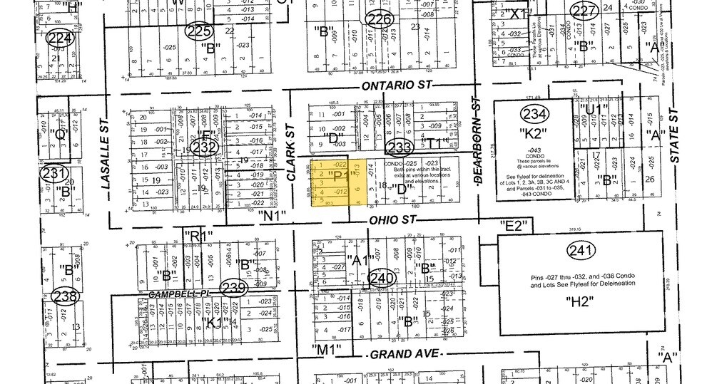 605 N Clark St, Chicago, IL à vendre - Plan cadastral – Image 3 sur 10