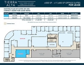 27455 Tierra Alta Way, Temecula, CA à louer Plan d’étage– Image 1 sur 1