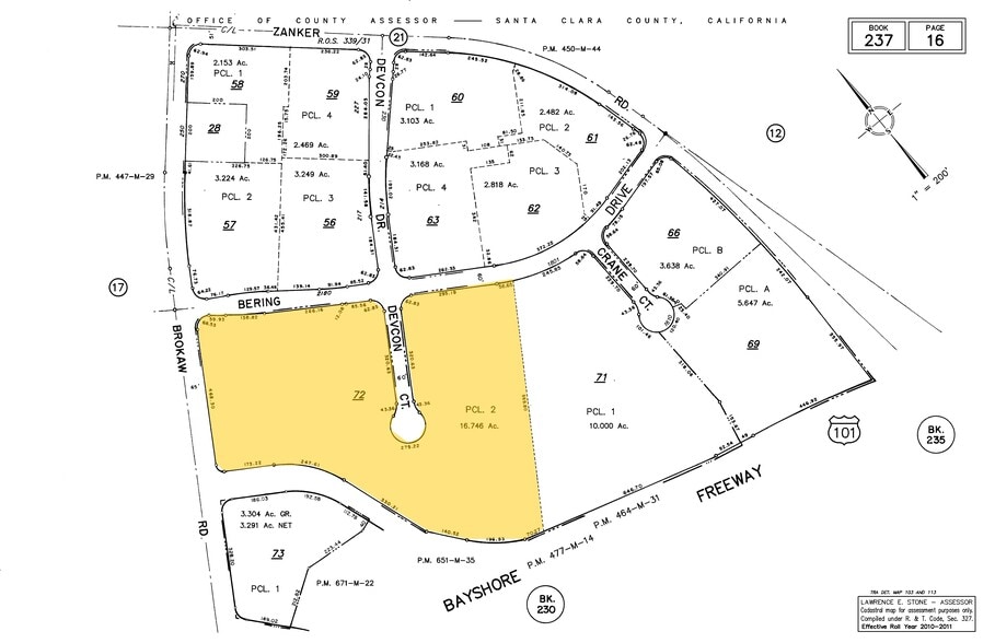 1849 Bering Dr, San Jose, CA à louer - Plan cadastral – Image 2 sur 4