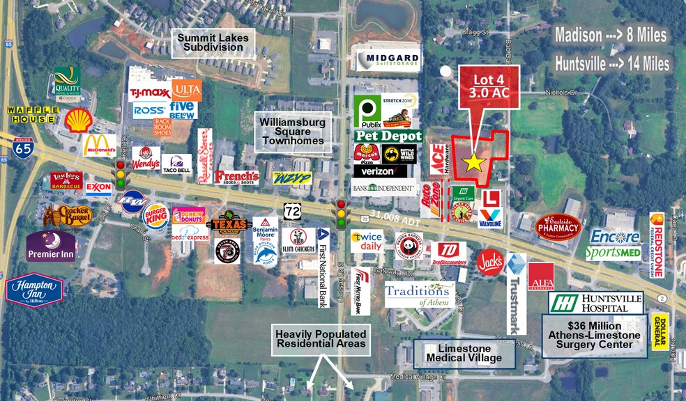 22175 US-72, Athens, AL à vendre - Photo de l’immeuble – Image 3 sur 4