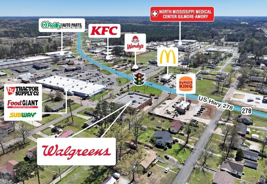 805 US-278, Amory, MS à vendre - Photo de l’immeuble – Image 2 sur 5
