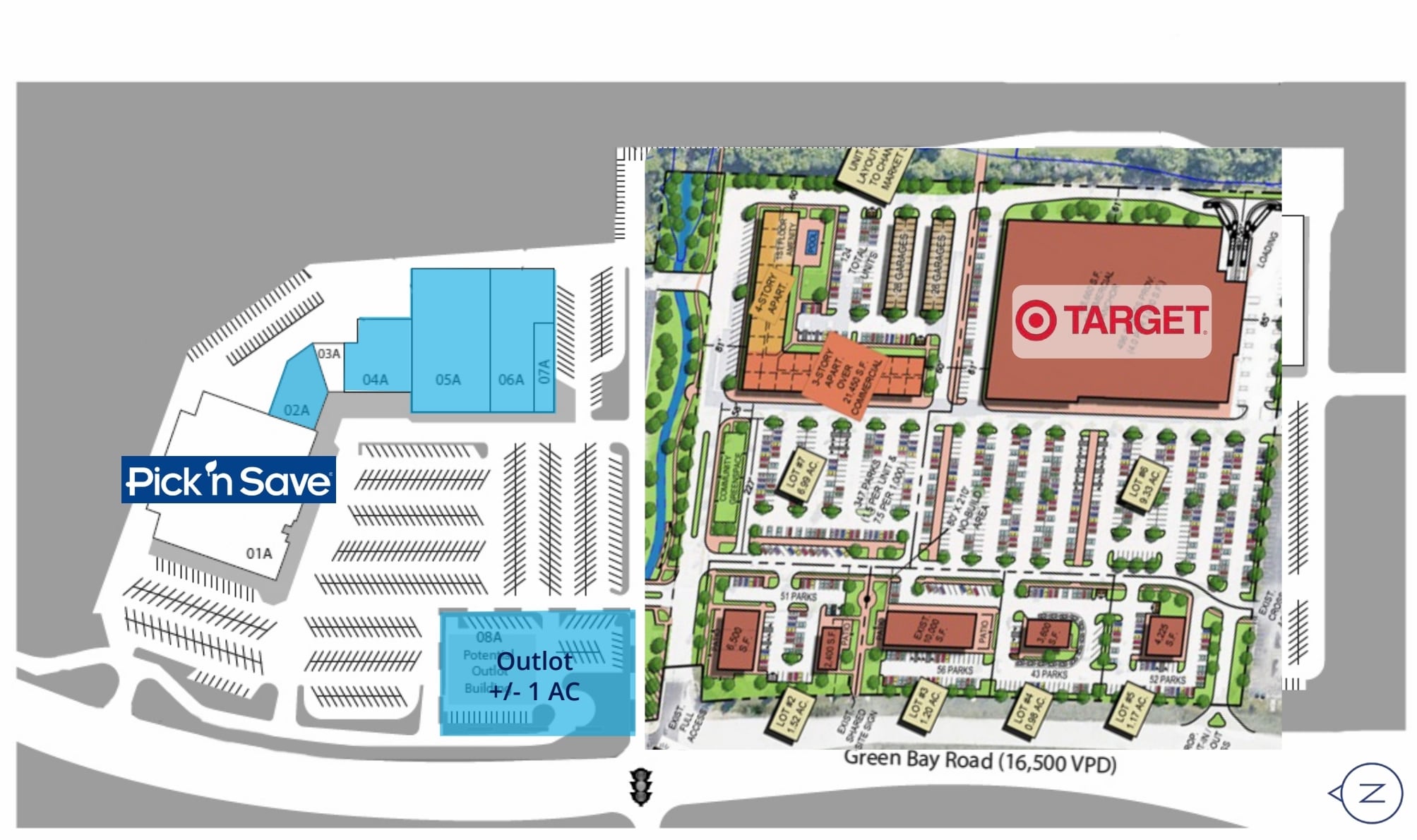 9124-9200 N Green Bay Ave, Brown Deer, WI à louer Plan de site– Image 1 sur 1