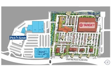 9124-9200 N Green Bay Ave, Brown Deer, WI à louer Plan de site– Image 1 sur 1