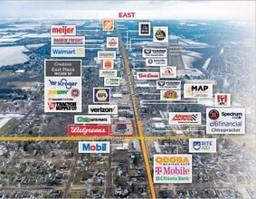 1001 E M-21, Owosso, MI - VUE AÉRIENNE vue de carte - Image1