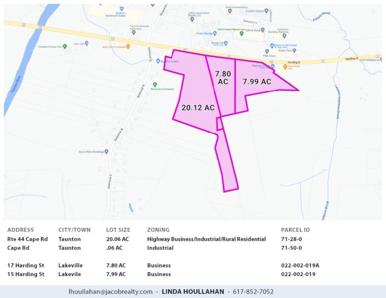 15 Harding St, Lakeville, MA à vendre - Plan de site – Image 2 sur 2