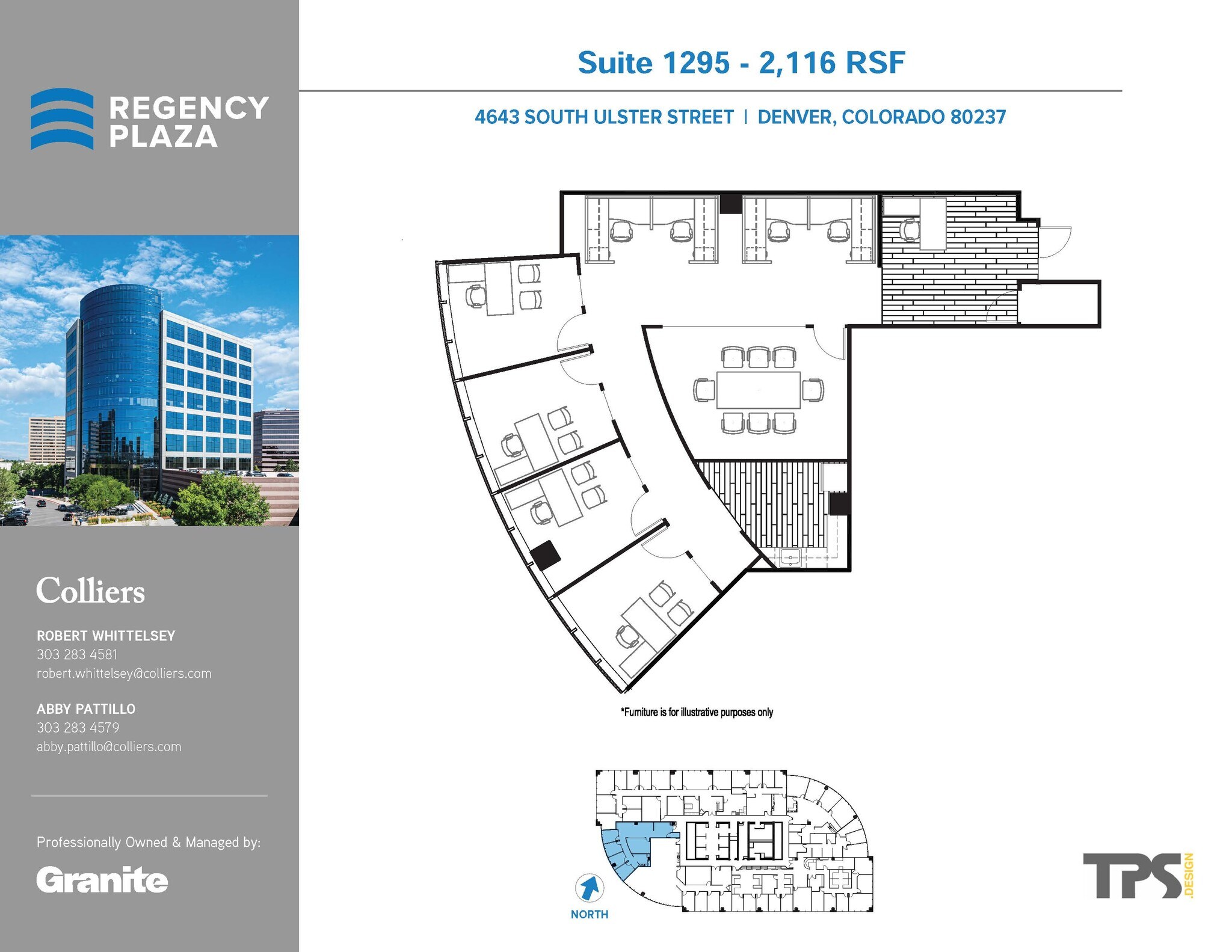 4643 S Ulster St, Denver, CO à louer Plan d’étage– Image 1 sur 2