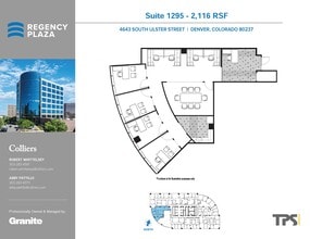 4643 S Ulster St, Denver, CO à louer Plan d’étage– Image 1 sur 2