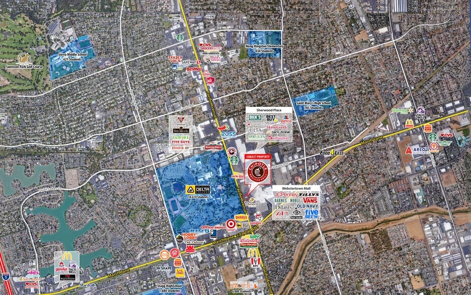 4940 Pacific Ave, Stockton, CA à vendre - Aérien – Image 2 sur 11
