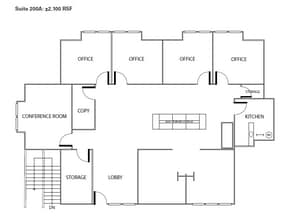 21771 Stevens Creek Blvd, Cupertino, CA à louer Plan d’étage– Image 1 sur 1