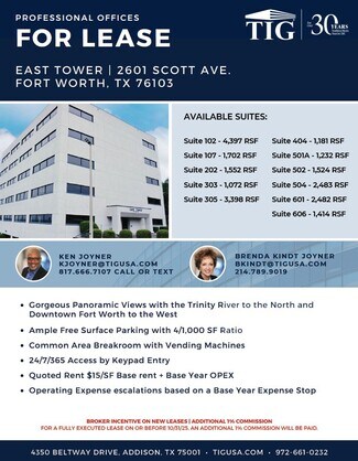 Plus de détails pour 2601 Scott Ave, Fort Worth, TX - Bureau à louer