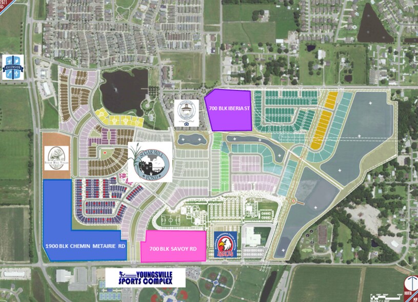 700 Savoy Rd Sugar Mill Pond Site For Sale rd, Youngsville, LA à vendre - Photo principale – Image 1 sur 3