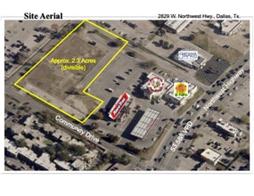 2829 W Northwest Hwy, Dallas, TX - Vue aérienne vue de carte - Image1