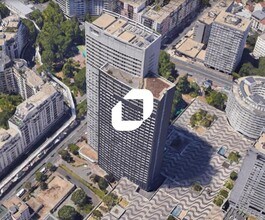 Courbevoie - Vue aérienne  vue de carte