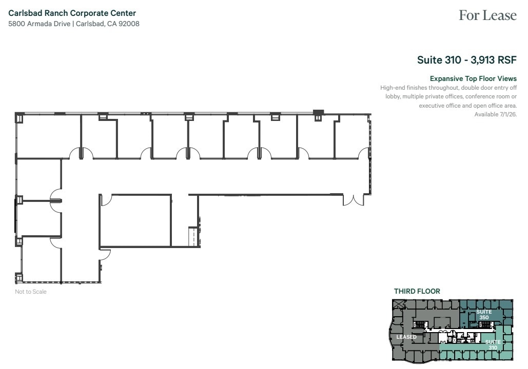 5800 Armada Dr, Carlsbad, CA à louer Plan d’étage– Image 1 sur 2